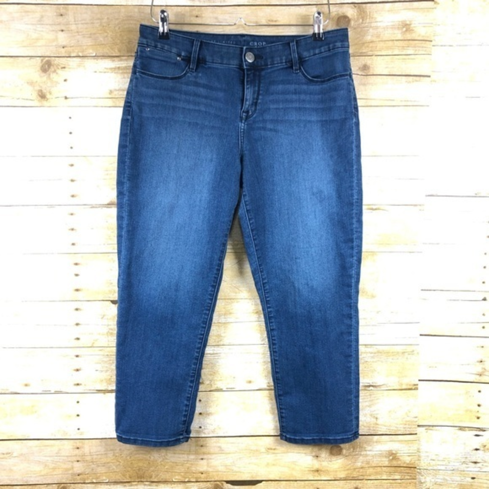 The Limited Jeans Women’s Medium Wash Blue Denim 312‎ Crop Jeans Size 10 Long